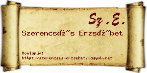 Szerencsés Erzsébet névjegykártya